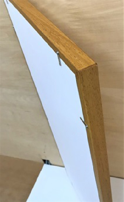 美術館向け保存用スケッチ額・側面裏
