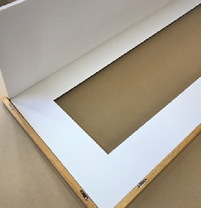 美術館向け保存用スケッチ額・中身の構造
